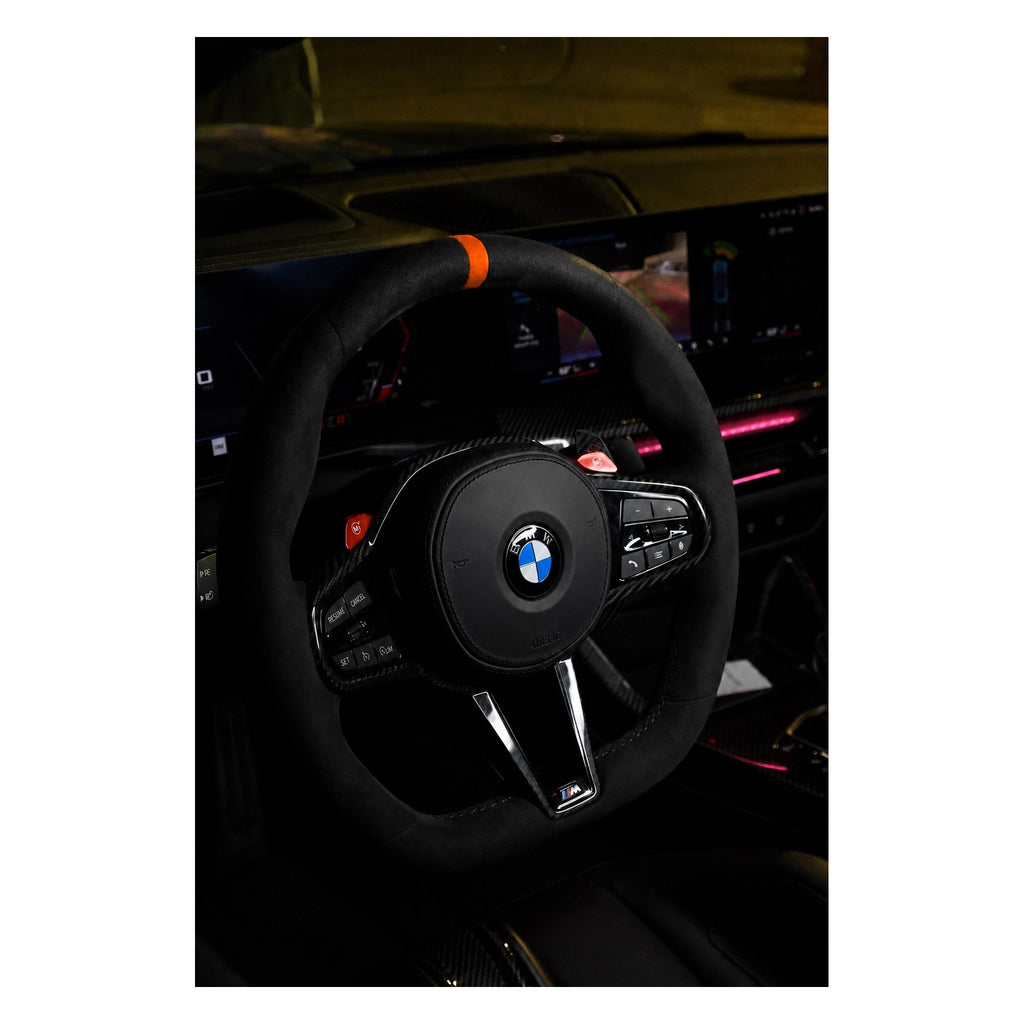 MODHAUS Performance BMW G80 M3 / G82 G83 M4 Alcantara & Carbon Fiber Steering Wheel With Airbag